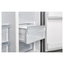 FORNO Salerno 40" Side by Side Built-in Refrigerator 20.0 cu.ft in Stainless Steel With Built-in Style Grille Trim Kit - FFRBI1844-40SG