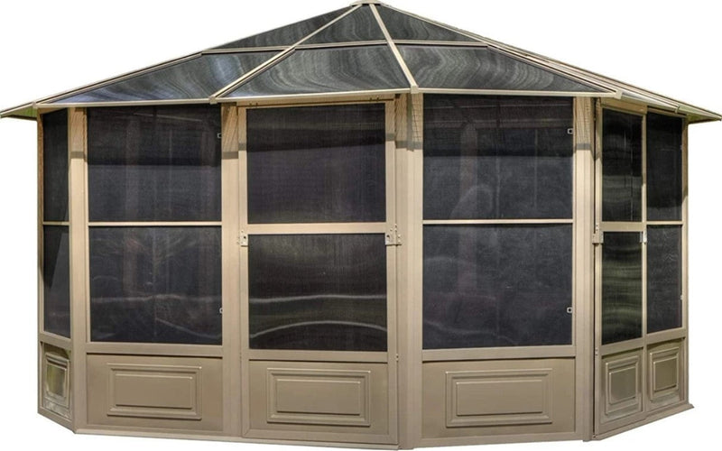 Gazebo Penguin Florence Solarium 12 Ft. x 12 Ft. in Sand 41212-12