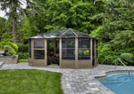 Gazebo Penguin Florence Solarium 12 Ft. x 15 Ft. in Sand 41215-12 - MyBBQDirect