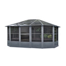 Gazebo Penguin Florence Solarium 12 Ft. x 15 Ft. in Slate 41215-32