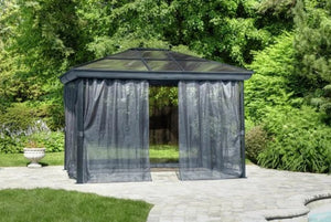 Gazebo Penguin Venus Gazebo 10 Ft. x 14 Ft. in Slate 43204-32 - MyBBQDirect