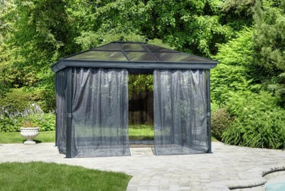 Gazebo Penguin Venus Gazebo 10 Ft. x 14 Ft. in Slate 43204-32 - MyBBQDirect