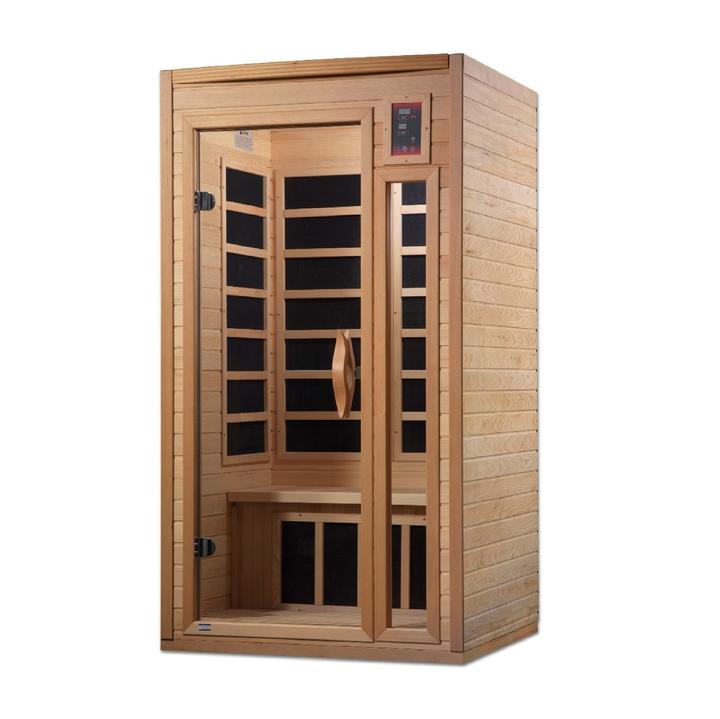 Golden Designs "Barcelona Select" 1-2 Person Low EMF Far Infrared Sauna Canadian Hemlock - GDI-6106-01