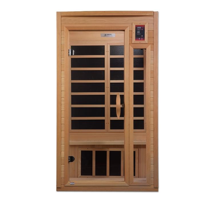 Golden Designs "Barcelona Select" 1-2 Person Low EMF Far Infrared Sauna Canadian Hemlock - GDI-6106-01