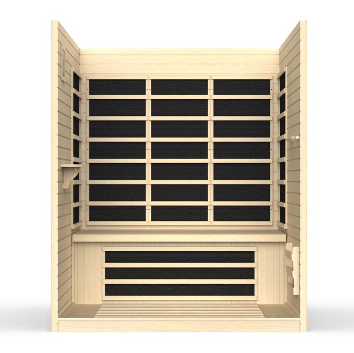 Golden Designs Dynamic Vila 3 Person Ultra Low EMF FAR Infrared Sauna - DYN-6315-02