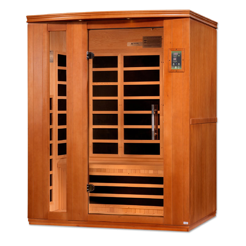 Golden Designs Lugano 3 Person Ultra Low EMF FAR Infrared Sauna - DYN-6336-03 FS