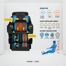 KAHUNA Top Performance Superior Massage Chair with SL-Track 6 Rollers 