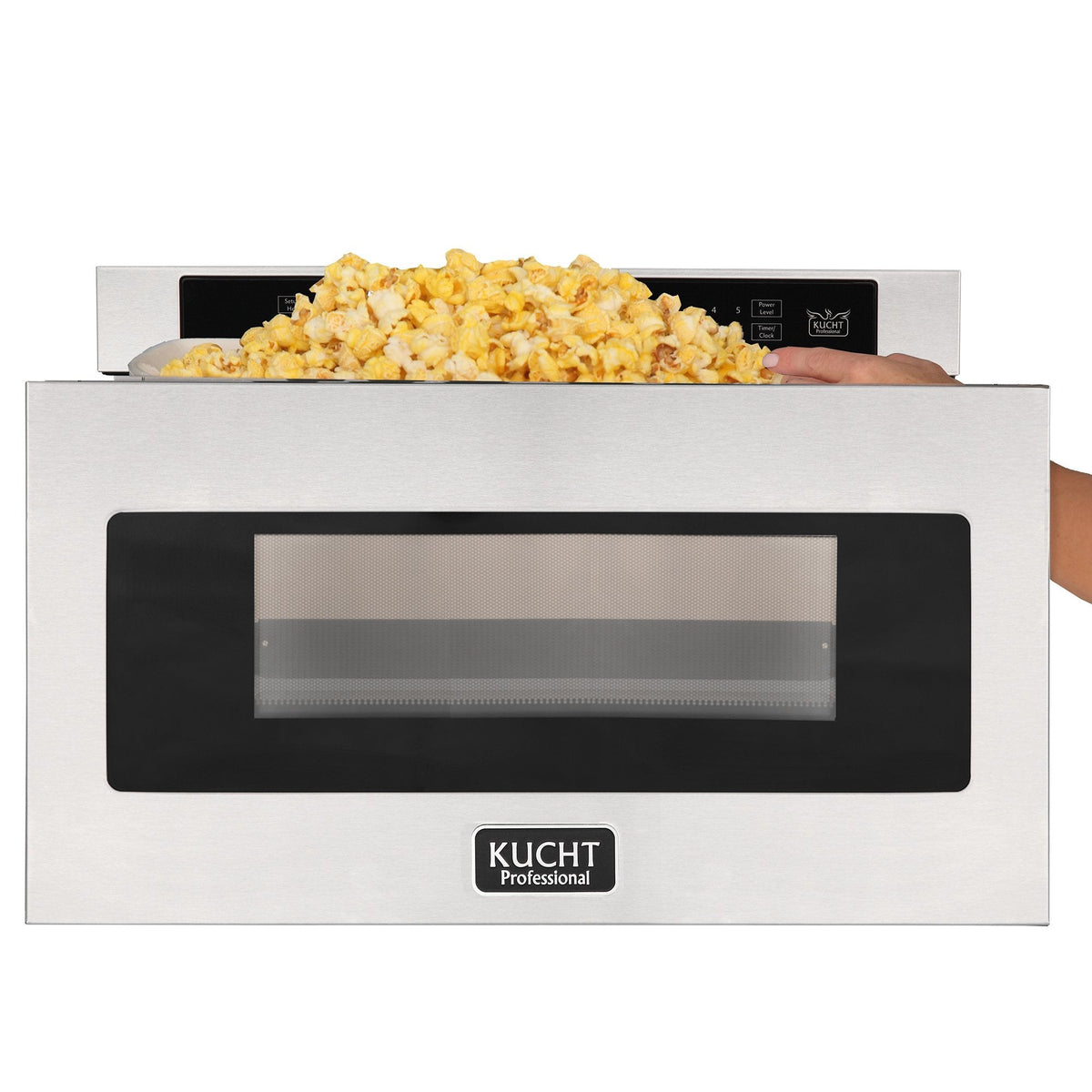Kucht 5-Piece Appliance Package - 48-Inch Dual Fuel Range, Refrigerator, Under Cabinet Hood, Dishwasher, & Microwave Drawer in Stainless Steel - MyBBQDirect