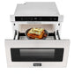 Kucht 5-Piece Appliance Package - 30-Inch Gas Range, Refrigerator, Wall Mount Hood, Dishwasher, & Microwave Drawer in Stainless Steel - MyBBQDirect