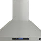 Kucht 5-Piece Appliance Package - 36-Inch Gas Range, 36-Inch Panel Ready Refrigerator, Wall Mount Hood, Panel Ready Dishwasher, & Microwave Oven