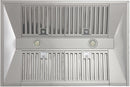 Kucht 5-Piece Appliance Package - 36-Inch Dual Range, Refrigerator, Wall Mount Hood, Dishwasher, & Microwave Drawer in Stainless Steel