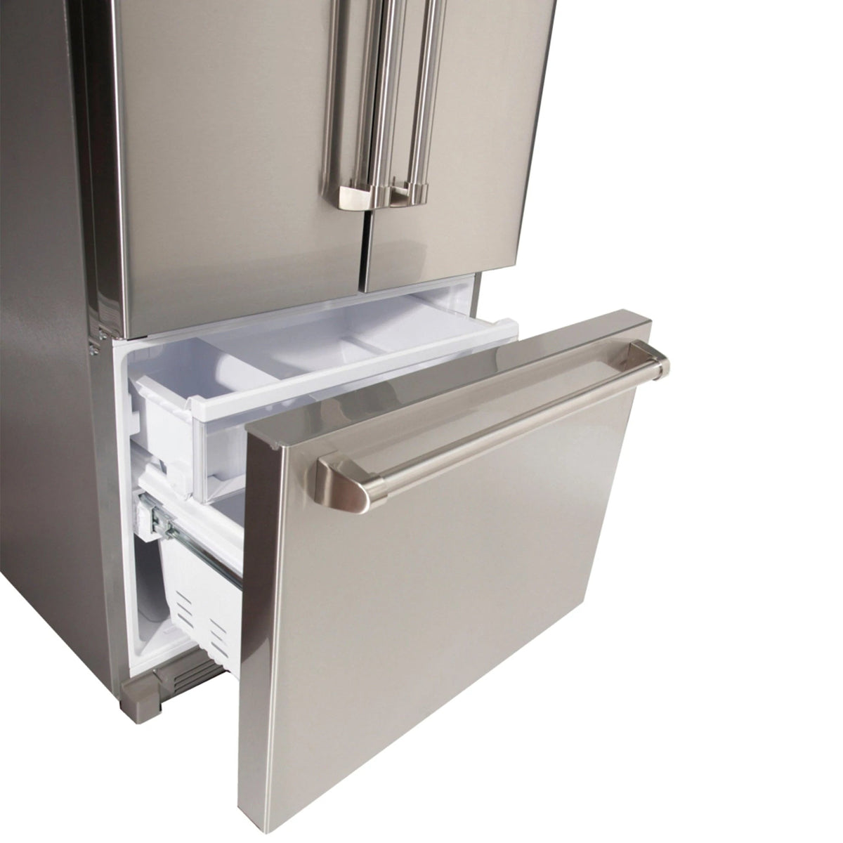 Kucht Appliance Package - 48 in. Natural Gas Range in Stainless Steel and Refrigerator, K748-KFX480-FDS - MyBBQDirect