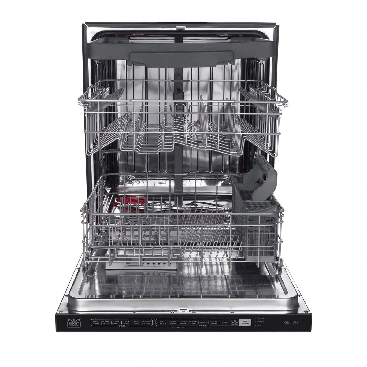 Kucht Appliance Package - 48 inch Natural Gas Range in Stainless Steel, Range Hood, Refrigerator, Dishwasher, KRH-KFX480-4812IS - MyBBQDirect