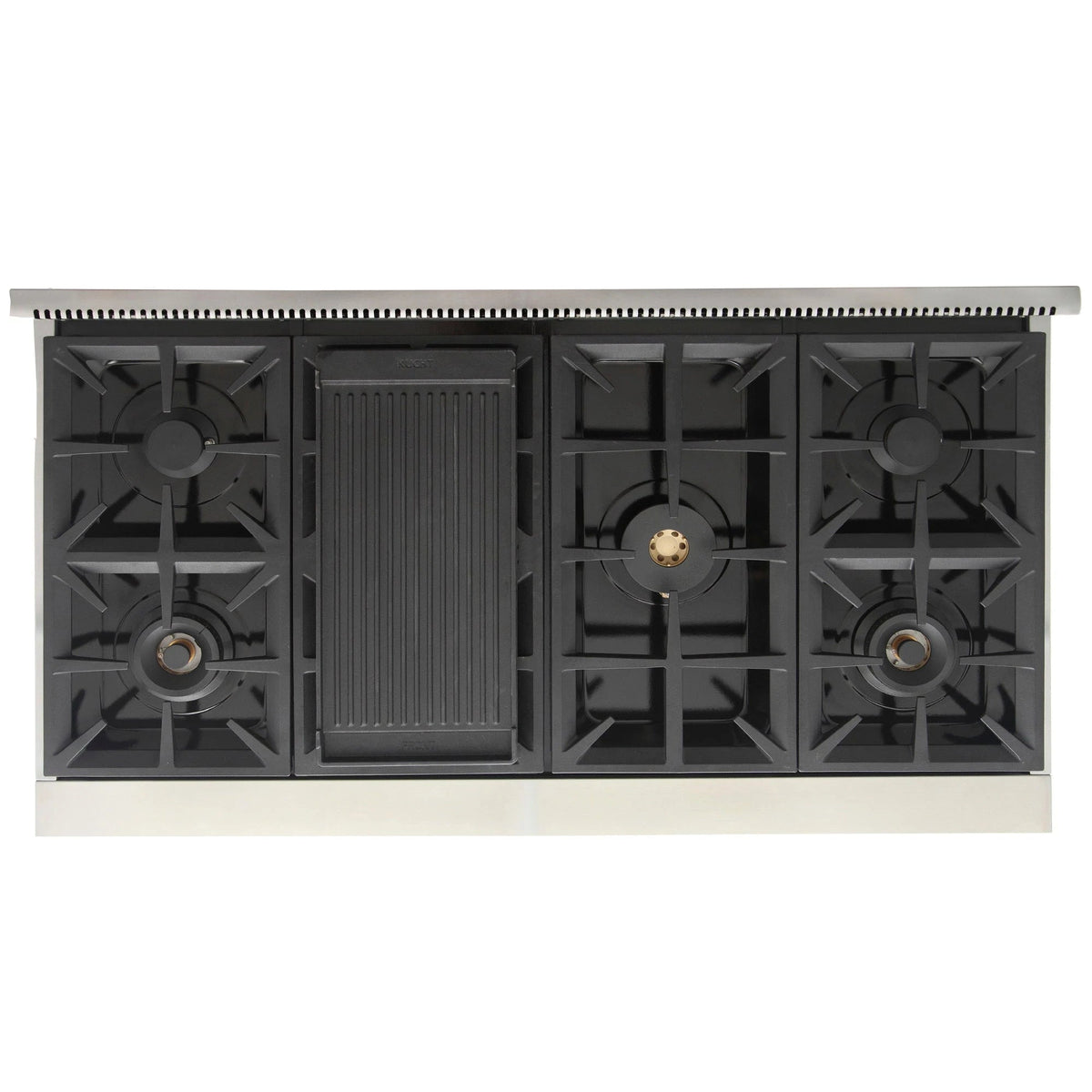 Kucht Appliance Package - 48 inch Natural Gas Range in Stainless Steel, Range Hood, Refrigerator, Dishwasher, KRH-KFX480-4812IS - MyBBQDirect