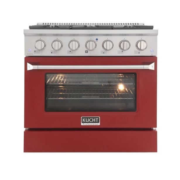 Kucht Appliance Package Professional 36 in. 5.2 cu ft. Natural Gas Range & Dishwasher, K77-KNG361-40D - MyBBQDirect