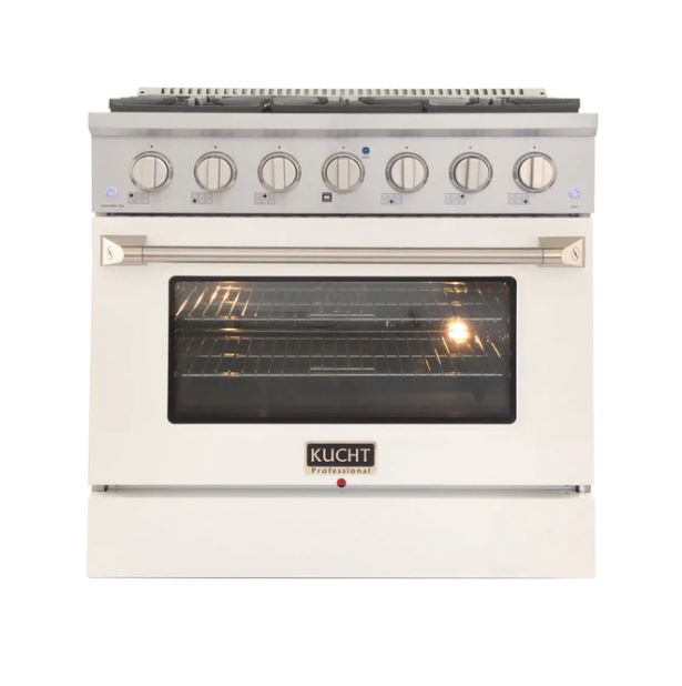 Kucht Appliance Package Professional 36 in. 5.2 cu ft. Natural Gas Range & Dishwasher, K77-KNG361-40D