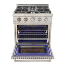 Kucht 4-Piece Appliance Package - 30-Inch Gas Range, 36-Inch Panel Ready Refrigerator, Wall Mount Hood, & Panel Ready Dishwasher