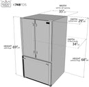 Kucht 5-Piece Appliance Package - 30-Inch Gas Range, Refrigerator, Wall Mount Hood, Dishwasher, & Microwave Drawer in Stainless Steel - MyBBQDirect
