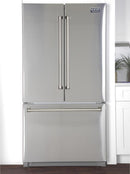 Kucht 5-Piece Appliance Package - 36-Inch Gas Range, Refrigerator, Wall Mount Hood, Dishwasher, & Microwave Drawer in Stainless Steel