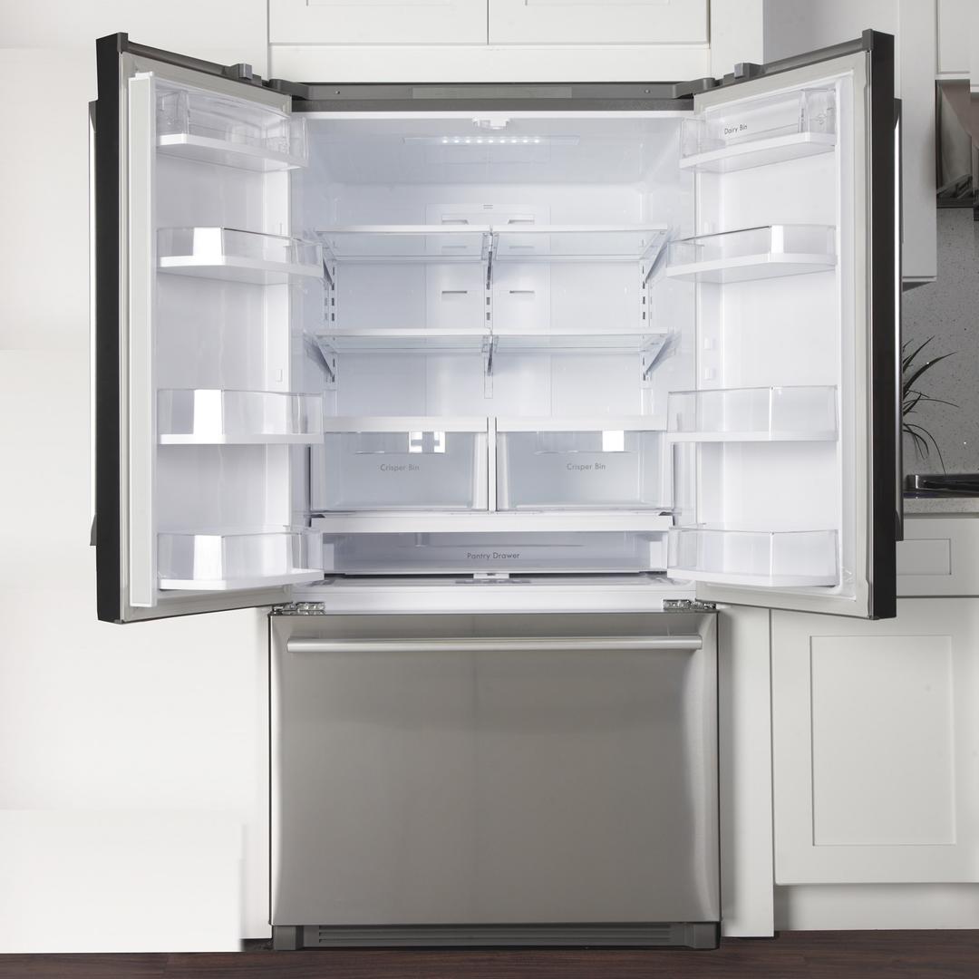 Kucht 5-Piece Appliance Package - 30-Inch Gas Range, Refrigerator, Wall Mount Hood, Dishwasher, & Microwave Drawer in Stainless Steel - MyBBQDirect