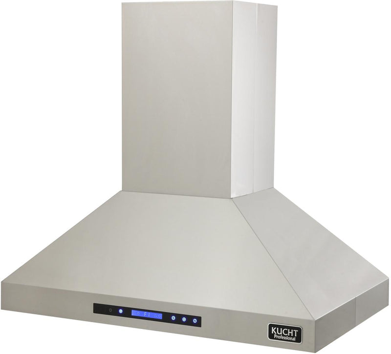 Kucht 36-Inch Island Mounted Range Hood 900CFM in Stainless Steel Modern Design (KRH3612IS)