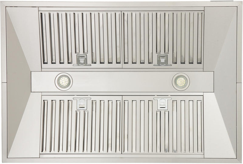 Kucht 36-Inch Island Mounted Range Hood 900CFM in Stainless Steel Modern Design (KRH3612IS)