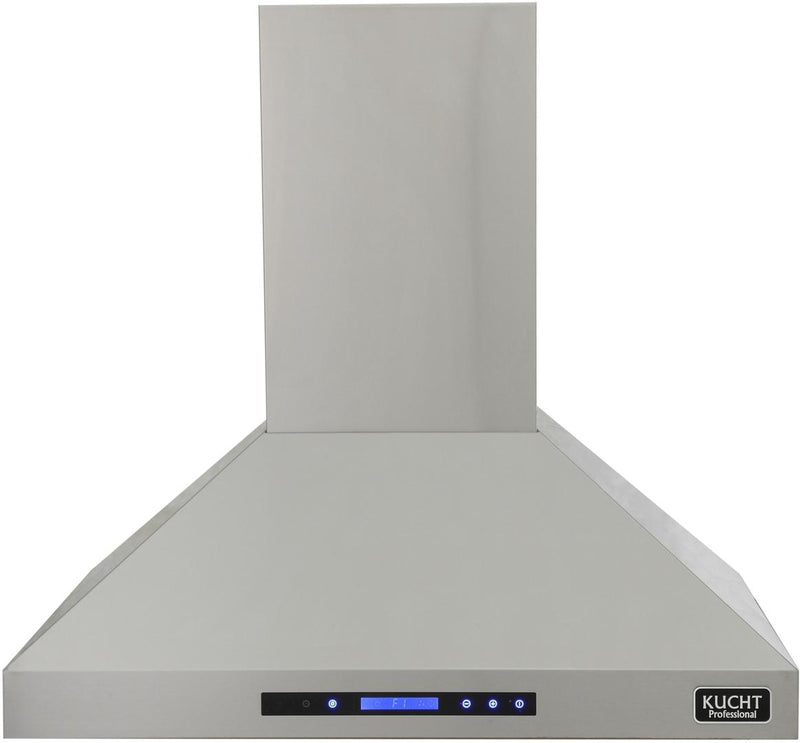 Kucht 36-Inch Island Mounted Range Hood 900CFM in Stainless Steel Modern Design (KRH3612IS)