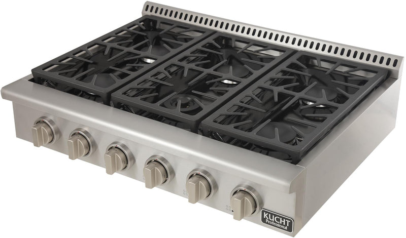 Kucht 36-Inch Rangetop in Stainless Steel (KRT361GU)