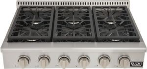 Kucht 36-Inch Rangetop in Stainless Steel (KRT361GU)