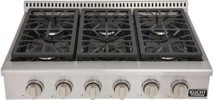 Kucht 36-Inch Rangetop in Stainless Steel (KRT361GU)