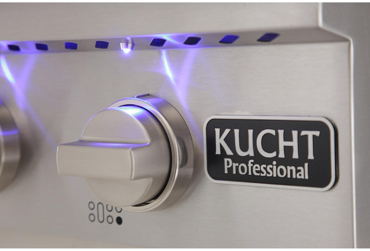 Kucht 48-Inch Gas Rangetop with Griddle in Stainless Steel (KRT481GU) - MyBBQDirect