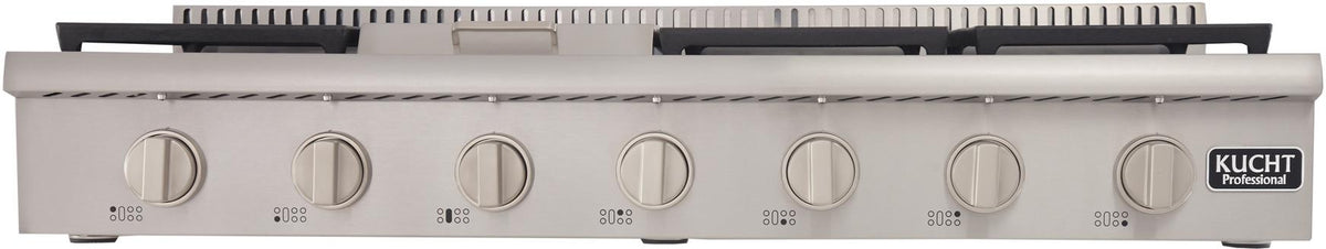 Kucht 48-Inch Gas Rangetop with Griddle in Stainless Steel (KRT481GU) - MyBBQDirect