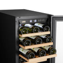 Lanbo 15 Inch (Built In or Freestanding) Compressor Wine Cooler, 33 Bottle Capacity LW33S