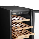 Lanbo 15 Inch (Built In or Freestanding) Compressor Wine Cooler, 33 Bottle Capacity LW33S