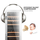 Lanbo 15 Inch Dual Zone (Built In or Freestanding) Compressor Wine Cooler, 28 Bottle Capacity LW28D