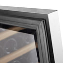 Lanbo 15 Inch Dual Zone (Built In or Freestanding) Compressor Wine Cooler, 28 Bottle Capacity LW28D