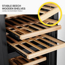 Lanbo 15 Inch Dual Zone (Built In or Freestanding) Compressor Wine Cooler, 28 Bottle Capacity LW28D