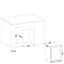 Lanbo  24 Inch Dual Zone (Built In or Freestanding) Compressor Wine Cooler, 44 Bottle Capacity LW46D