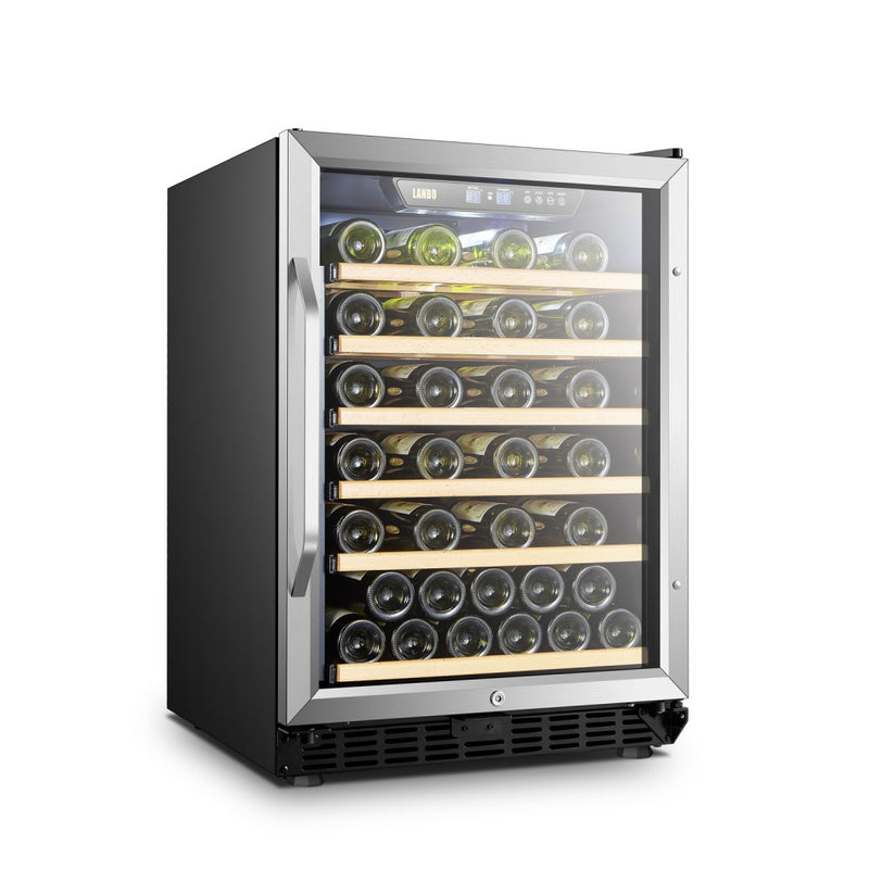 Lanbo (Built In or Freestanding) Compressor Wine Cooler, 52 Bottle Capacity LW52S