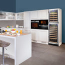 Lanbo Dual Door Dual Zone (Built In or Freestanding) Compressor Wine Cooler, 162 Bottle Capacity LW162DD