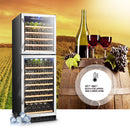 Lanbo Dual Door Dual Zone (Built In or Freestanding) Compressor Wine Cooler, 162 Bottle Capacity LW162DD