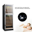 Lanbo Dual Door Dual Zone (Built In or Freestanding) Compressor Wine Cooler, 162 Bottle Capacity LW162DD