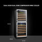 Lanbo Dual Zone (Built In or Freestanding) Compressor Wine Cooler, 133 Bottle Capacity LW133DD