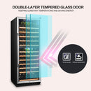 Lanbo Dual Zone (Built In or Freestanding) Compressor Wine Cooler, 138 Bottle Capacity LW142D