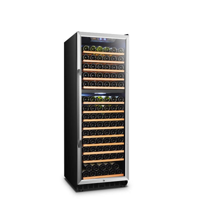 Lanbo Dual Zone (Built In or Freestanding) Compressor Wine Cooler, 160 Bottle Capacity LW165D