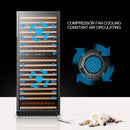 Lanbo  Dual Zone (Built In or Freestanding) Compressor Wine Cooler, 287 Bottle Capacity LW306D