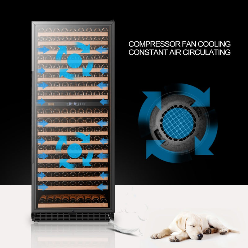 Lanbo  Dual Zone (Built In or Freestanding) Compressor Wine Cooler, 287 Bottle Capacity LW306D