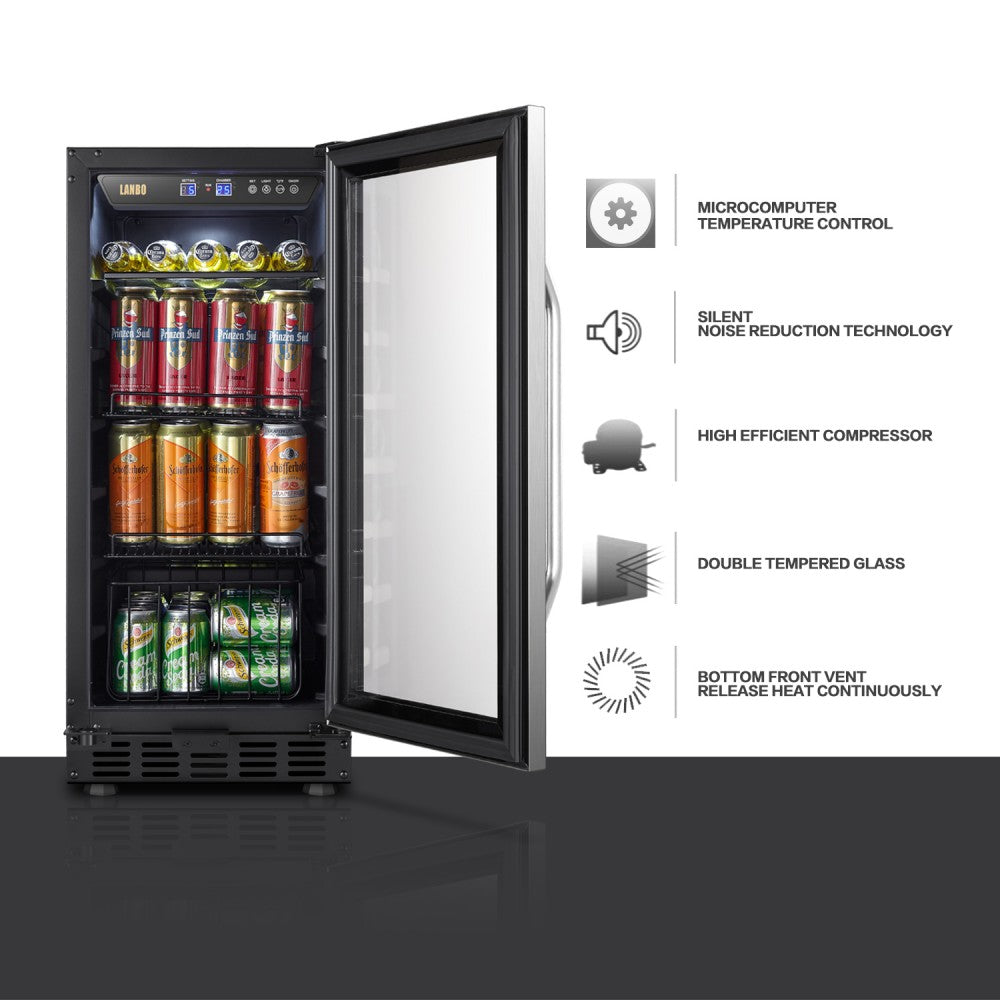 Lanbo Single Zone (Built In or Freestanding) Compressor Beverage Cooler, 70 Can Capacity LB80BC - MyBBQDirect