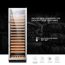 Lanbo Dual Zone (Built In or Freestanding) Compressor Wine Cooler, 160 Bottle Capacity LW165D