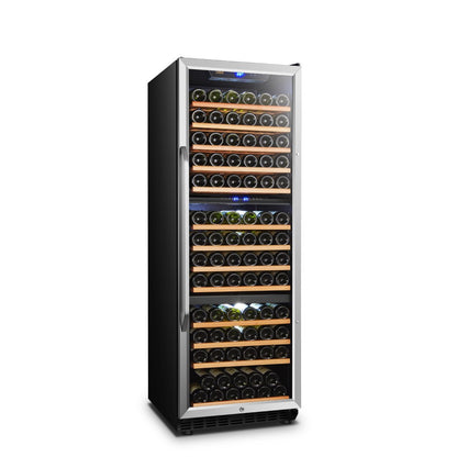 Lanbo Trible Zone (Built In or Freestanding) Compressor Wine Cooler, 149 Bottle Capacity LW144T